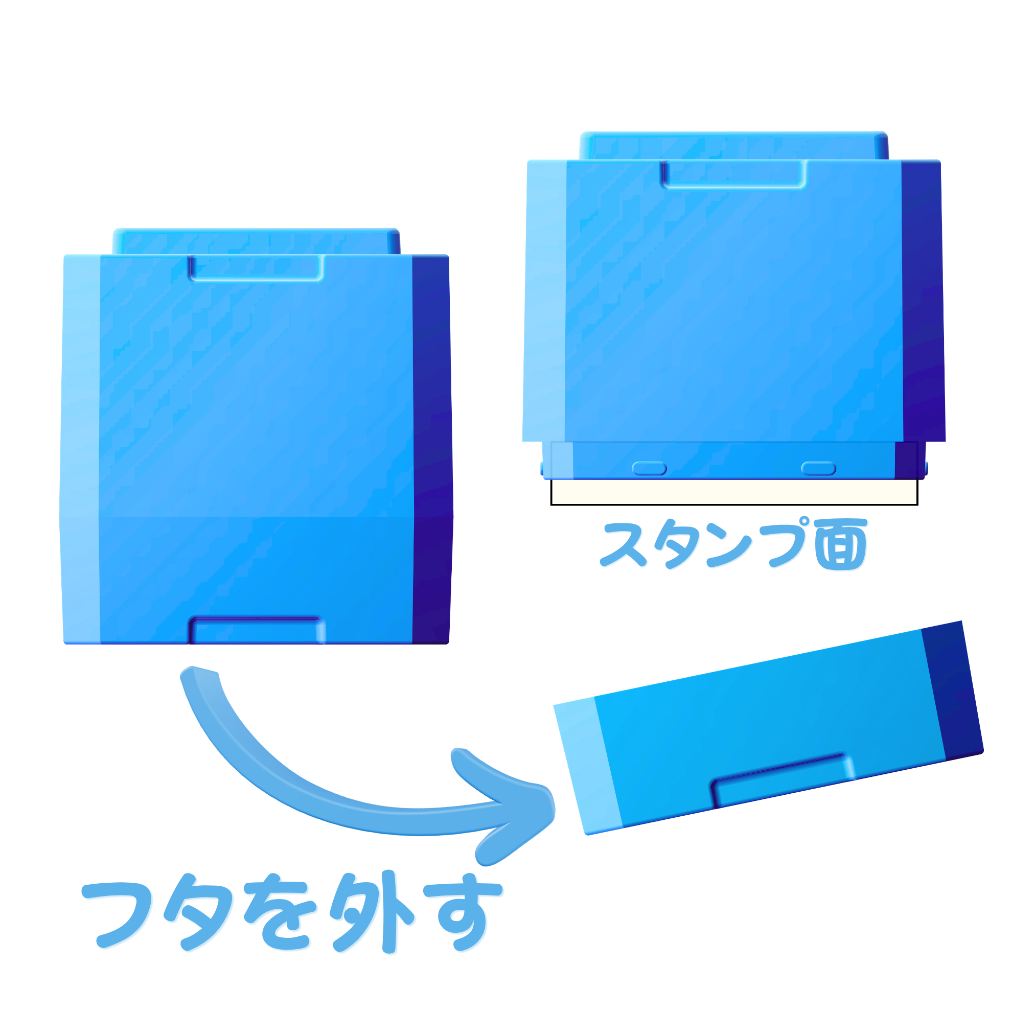 フタを外す仕様